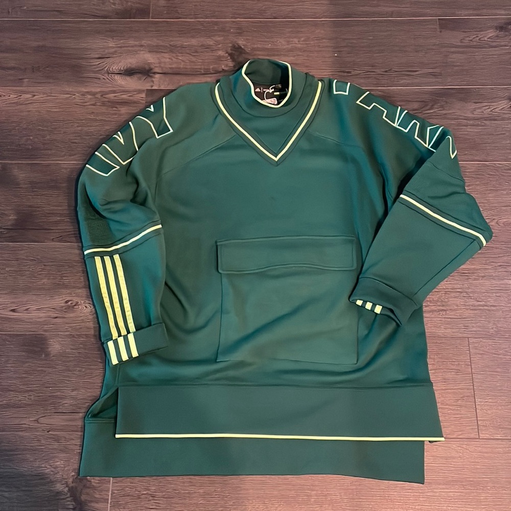 ADIDAS IVY PARK Cargo Sweatshirt with pocket. NEW Unisex Size M Green Color